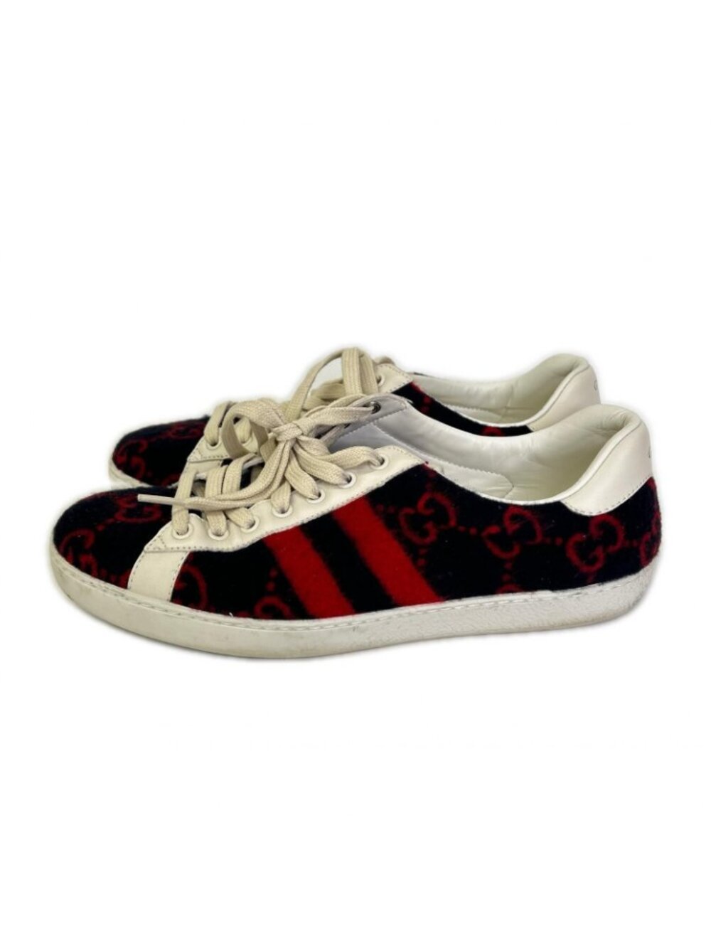 Gucci GG Wool Low Cut Sneakers 6.5 - Picture 2 of 10